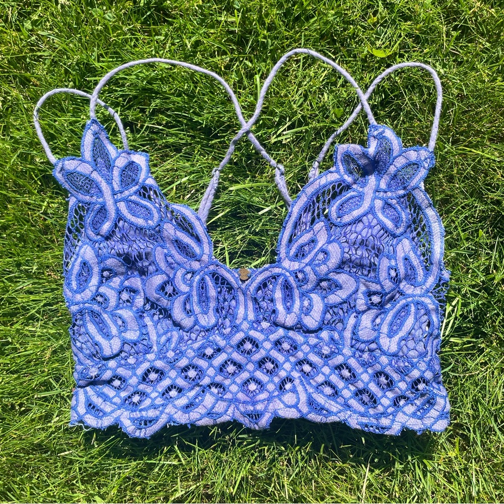 Free People Adella Lace Bralette NWOT